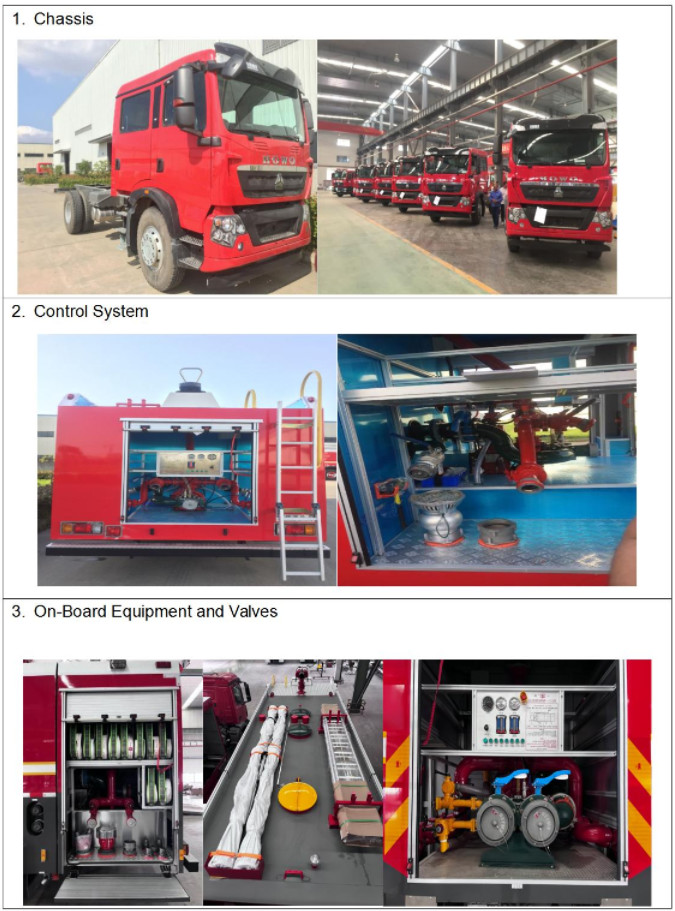 HOWO 6x4 Fire Rescue Vehicle , Large Fire Truck 15000L With Water Foam