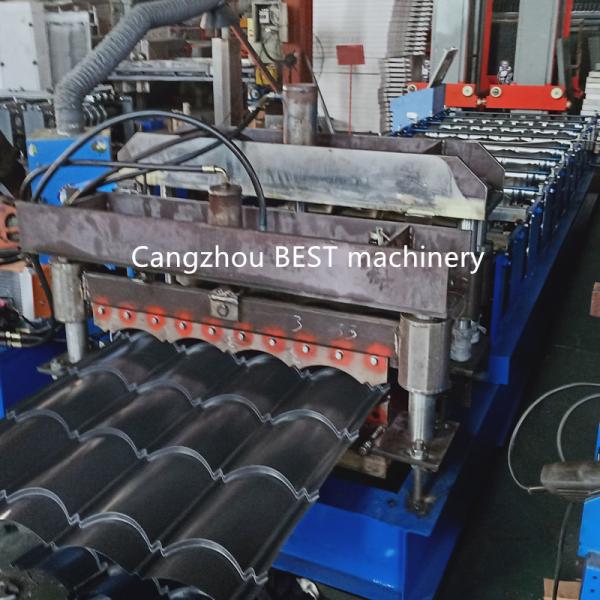 Quality PPGI Interlock Roof 6m/Min Panel Roll Forming Machine for sale