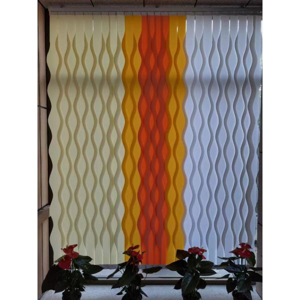 Custom Size Blackout Fabric Vertical Blinds 100% Polyester Window Use