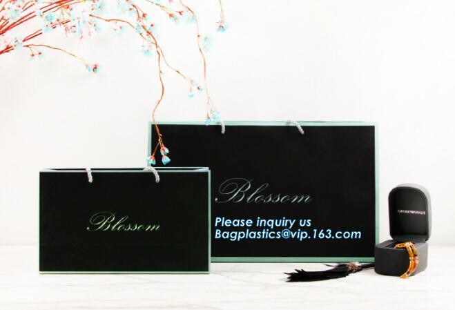 Custom paper bag with handle coated white paper bag printing pattern flower carrier bag,Flower carrier paper bags with d