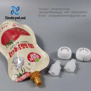 China Eco Friendly Food Grade Material PP Plastic Nozzle For Baby Food  Plastic Spout For Pouches on sale
