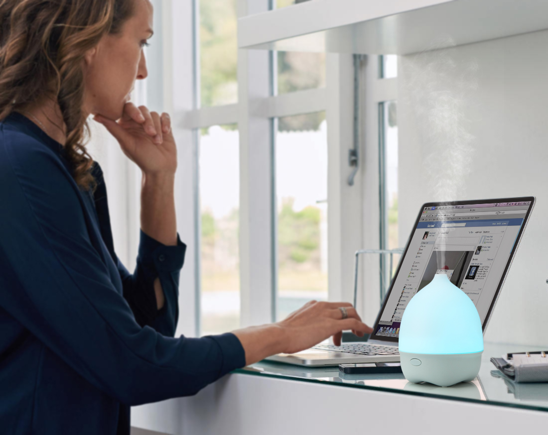 7 Colors Changing LED Light Ultrasonic USB Fragrance Oil Diffuser