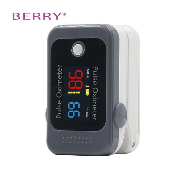 Quality TFT LCD Screen Fingertip Pulse Oximeter Gray Orange for sale