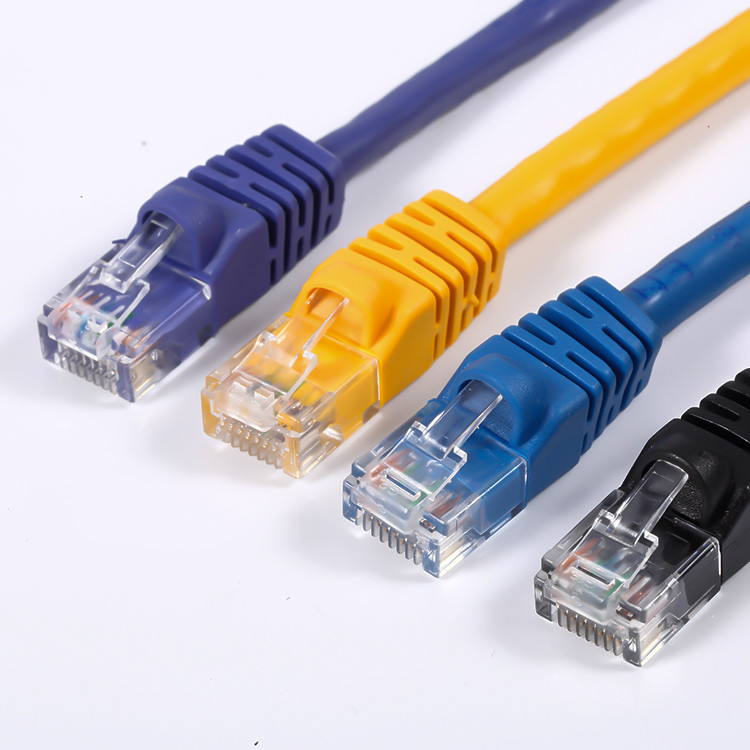 RJ45 Connector PVC Jacket UTP FTP Indoor Cat5e Patch Cord , 10m Cat5e Ethernet Cable