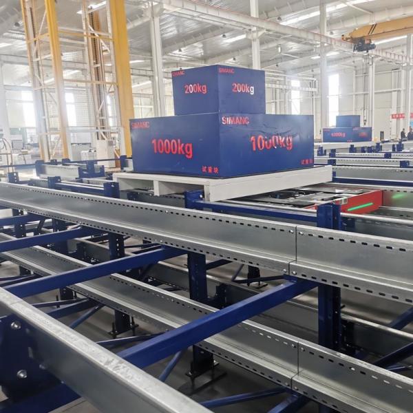 High Density Heavy Duty Radio Shuttle Pallet Racking Warehouse Space Management