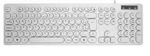 China 104 Keys Waterproof USB Keyboard HIPS Material Ergonomic Design Supports Logo Customization for Dormitories and More on sale