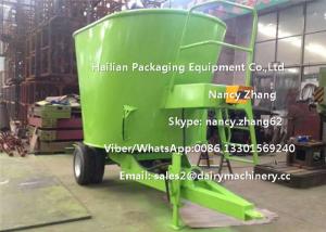Efficient Green Animal TMR Feed Mixer , small tmr mixer With Weighting System