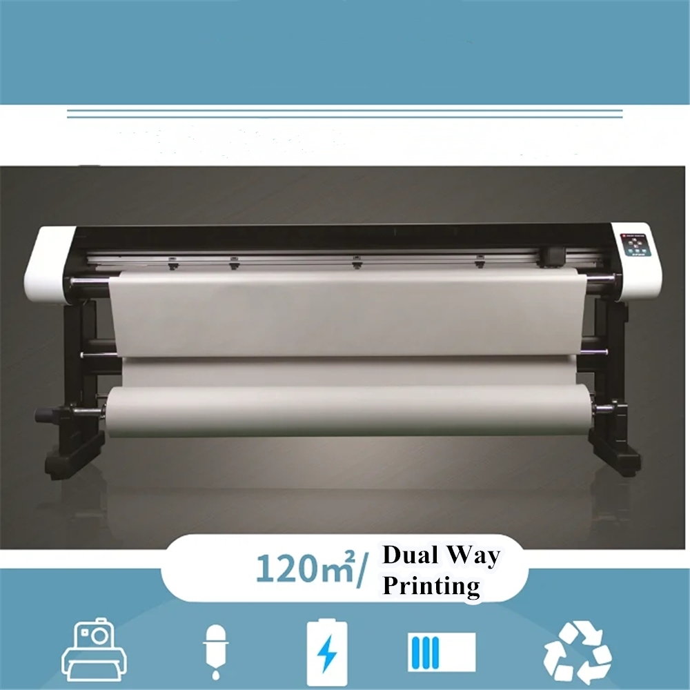 CAD Printing Plotter with EEPSON Head Cutting Size 1900mm to 2500mm HP-GL File Format