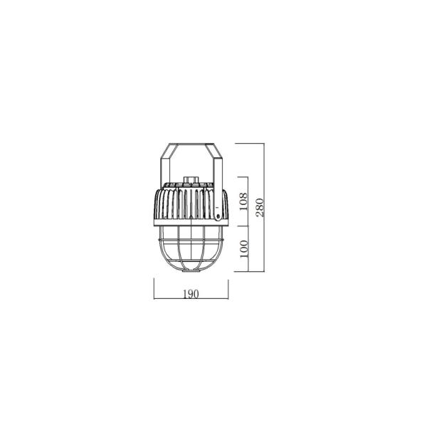 40W Led Explosion Proof Lights Explosion Proof Led Lamp Dimmable Hazardous Location Led Light Fixtures