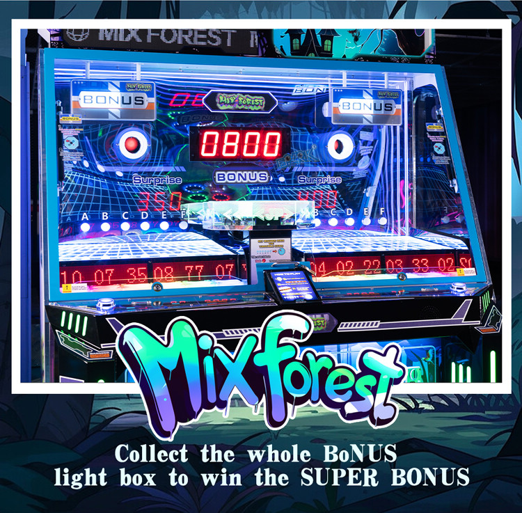 Mix Forest Ticket Redemption Games Machine Coin Operated Game Machine Arcade