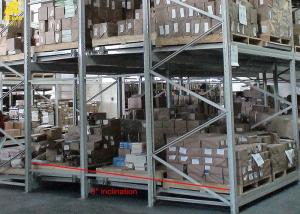 Q235 Steel Double Deep Pallet Racking , Galvanized Push Back Racking