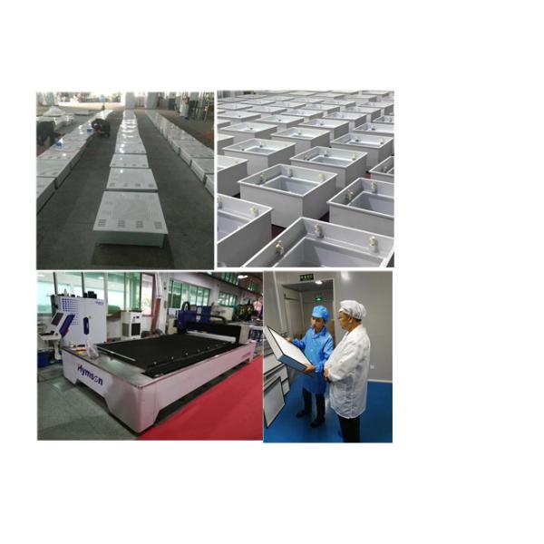 Fresh Air Supply Powder Coated Steel HEPA Filter Box For Electronic Factory