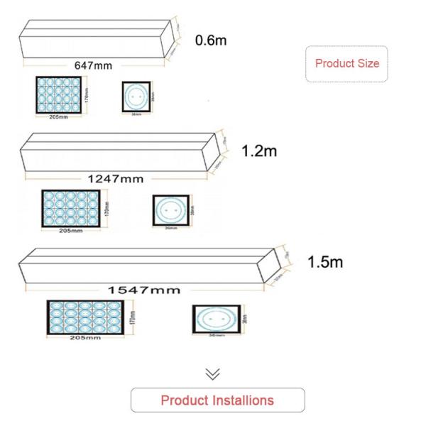 T5 Led Motion Sensor Tube Light 8FT 12V Fixture