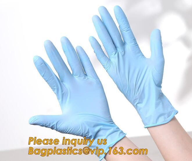 Medical Disposable Nitrile Coated Hand Gloves,Industrial Garden Working Resistant Disposable Nitrile Black Gloves BAGEAS