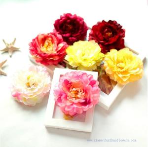 China 2014 Hot sale peony artificial flower heads wholesale