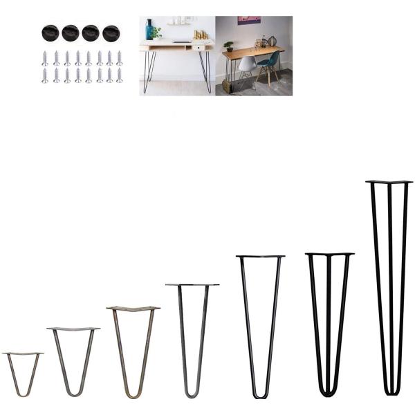 Sturdy Hairpin Coffee Table Legs with Screws and Hairpin Leg Protector Morden Style