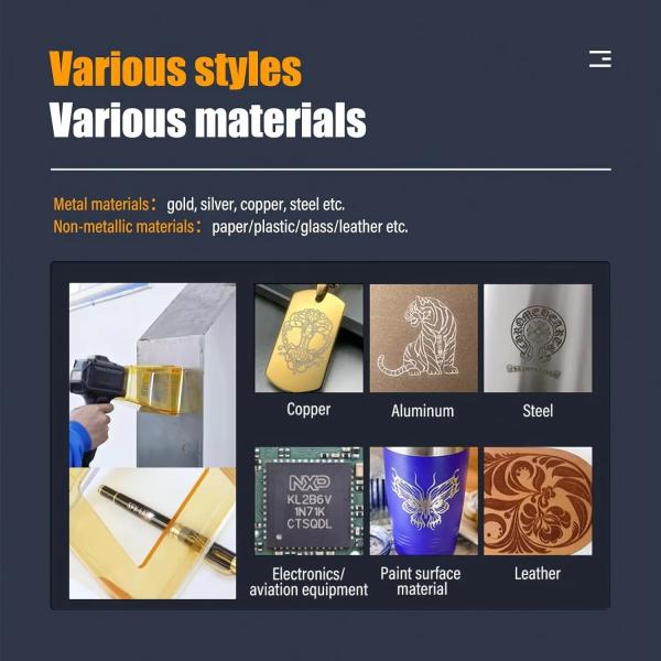 Mini Portable Hand-Held Fiber Laser Marking Machine For Metal 20w 30w Deep Engraving 50w Fiber Laser Marking Machine