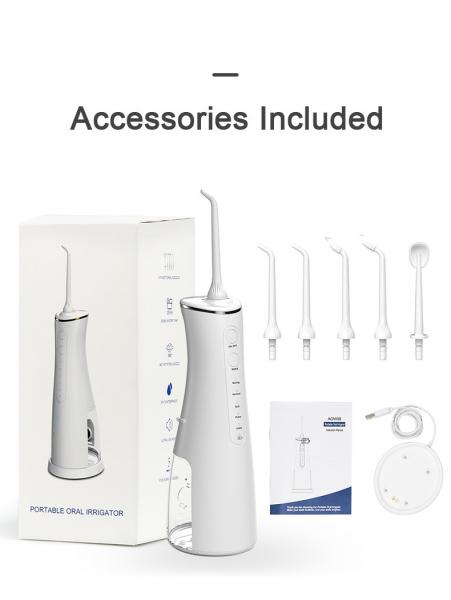 Cordless Rechargeable Oral Irrigator For Home And Travel Carry
