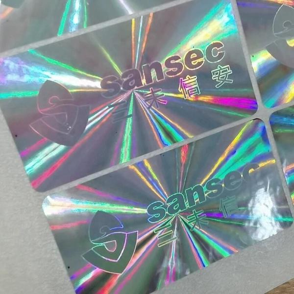 Quality Gloss Laser Anti Counterfeiting Label Adhesive VOID Security Label ROHS for sale