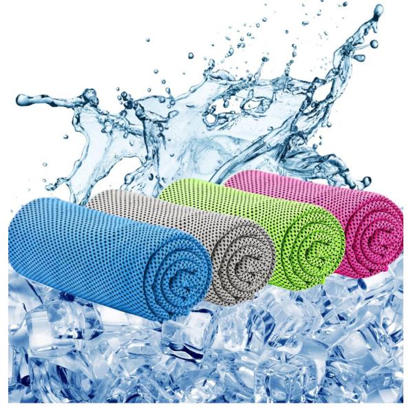 Custom Logo Microfiber Cooling Towel Refreshing Sports Ice Cool Towel