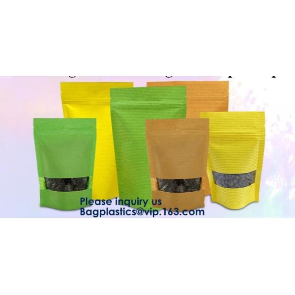 Resealable Zipper Lock Aluminum Foil Flat Bottom Side Gusset Pouch Bag For Packing Whey Protein Powder