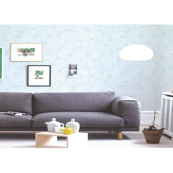 Low Flammability Soundproof PVC Contemporary Wall Coverings Flower Pattern Wallpaper