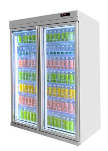 China Supermarket Eco Friendly Commercial Drink Fridge Display Wine Chiller Flat Head wholesale