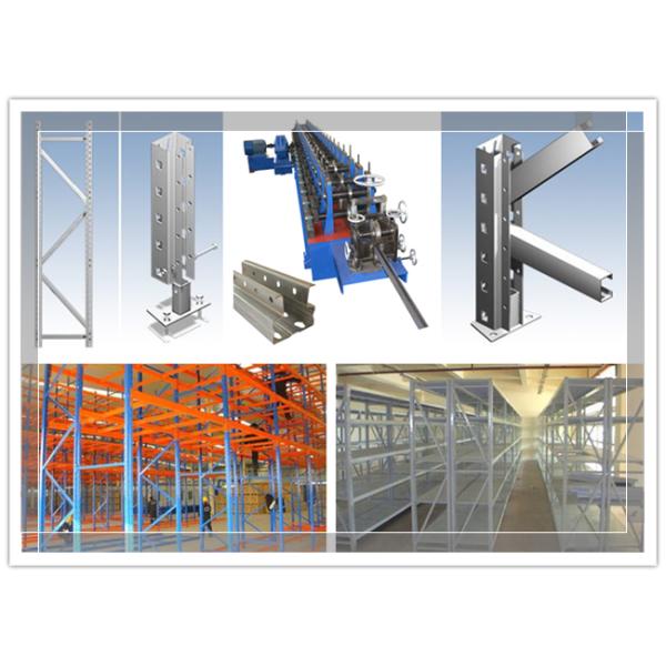 Storage Upright Rack Roll Forming Machine High Efficient For Rack Shelf