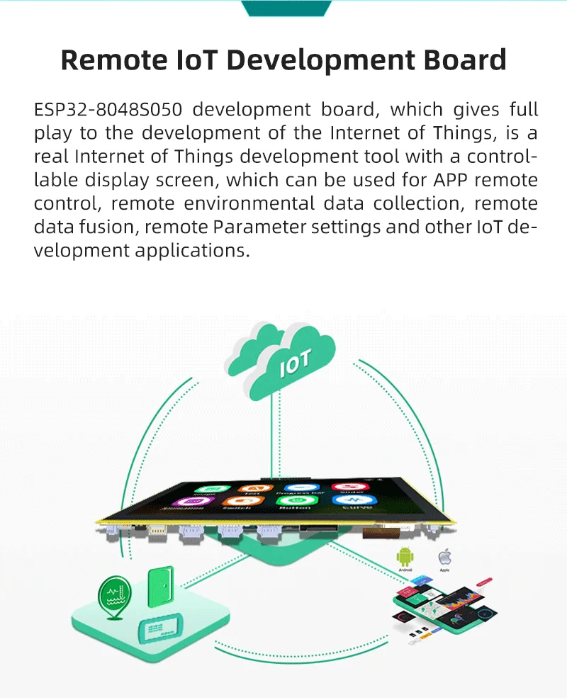 ESP32-8048S050N TFT LCD Display Module with 800x480 Resolution and RGB 65K Color