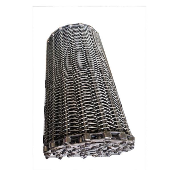 Quality 304 Stainless Steel Wire Mesh Conveyor Belt For Fry Drying Silver Color for sale