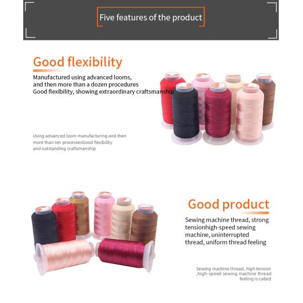 Thread Diameter 0.6mm Boho Kangfa Tex 90 V-92 White UV Polyester Thread 4 oz. 1 350 yds