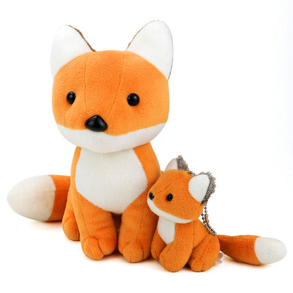 Polyester Stuffing Furry Plush Mini Fox Stuffed Animal 3 10in