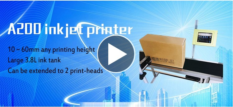 16 Dots Large Character Inkjet Printer 220V 50HZ 100VA Power