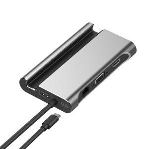 Grey HUB Extend 3.0 PD VGA Port USB C Docking Station