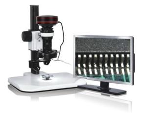 China USB Digital 3D LCD Screen Microscope 150x With 95MM Working Distance wholesale
