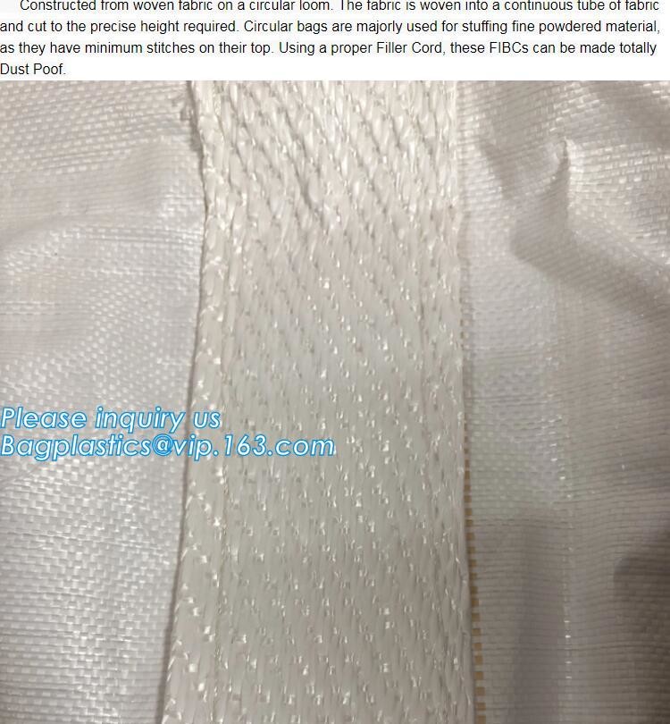 customizable PP u-panel baffle big bag /coated white woven PP jumbo bag/ventilated 4 panel baffle bag/all colors availab