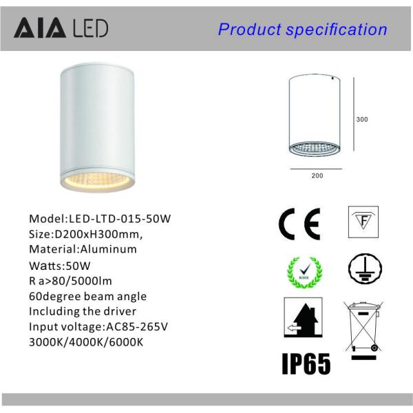 50W led surface mounted downlight & downlight led 50w&outdoor downlight for Villa