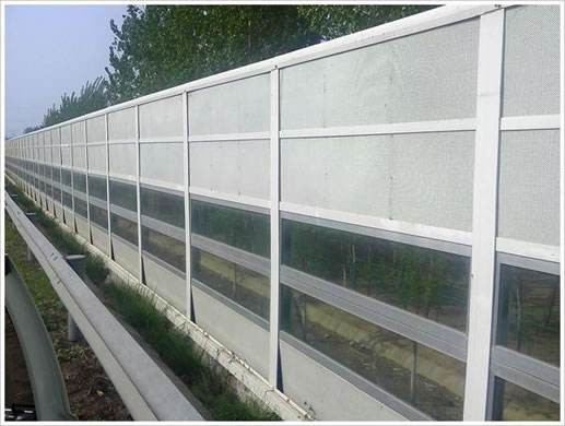 Sound Barrier Noise Reduction Galvanized Highway Noise Barriers Wall
