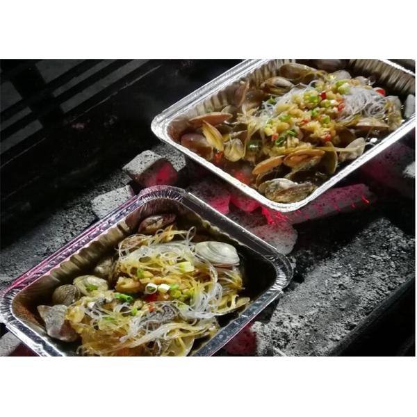 Rectangular Disposable BBQ Grill Aluminum Foil Steam Table Baking Roast Pans