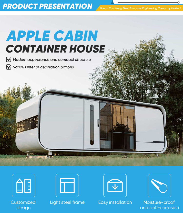 Flame Proof Steel Prebuilt House, Effortless Assemble Flat Pack Container Building Fit for Park Infrastructure Engineering
