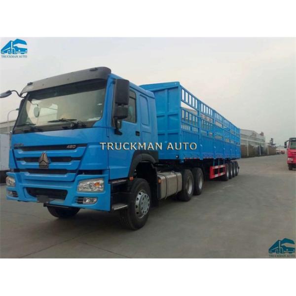 New White Color Sino Howo Prime Mover Truck 420hp Euro 2 Emission Hw76 Cabin