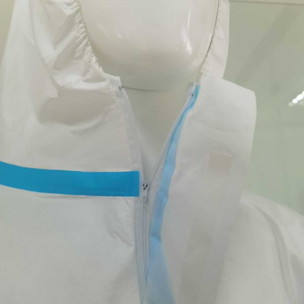 Waterproof Microporous Protective Clothing Wholesale Hooded Coverall