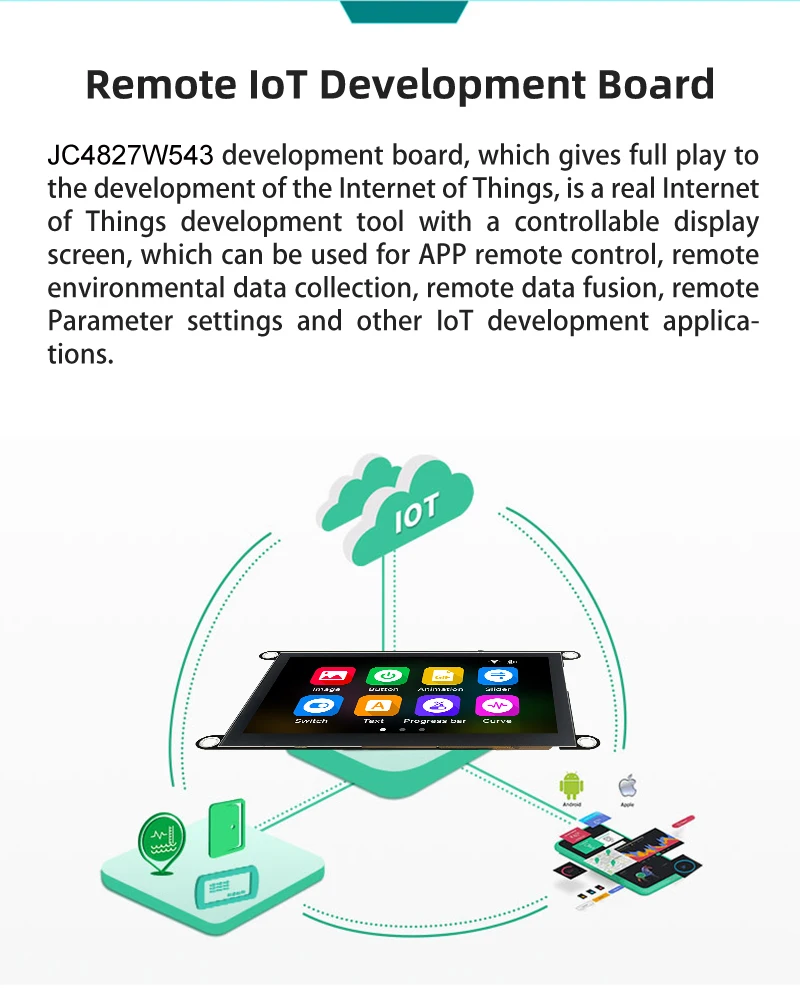 5V Touchscreen Operating Display with 480*272 Resolution and Lightweight Design