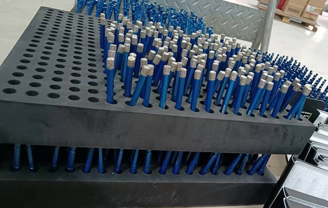 45Mn Diamond Hexagonal Shank Diamond Core Drill Bit Set Vacuum Brazed