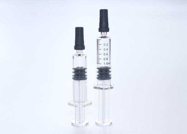 Quality 1ml Standard Lure Glass Prefilled Syringes With Soft Protecting Cap for sale