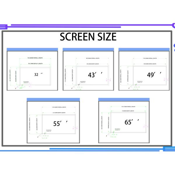 47 Inch IR Multi Touch Frame 20 Points Aluminum Tablet Touch Screen