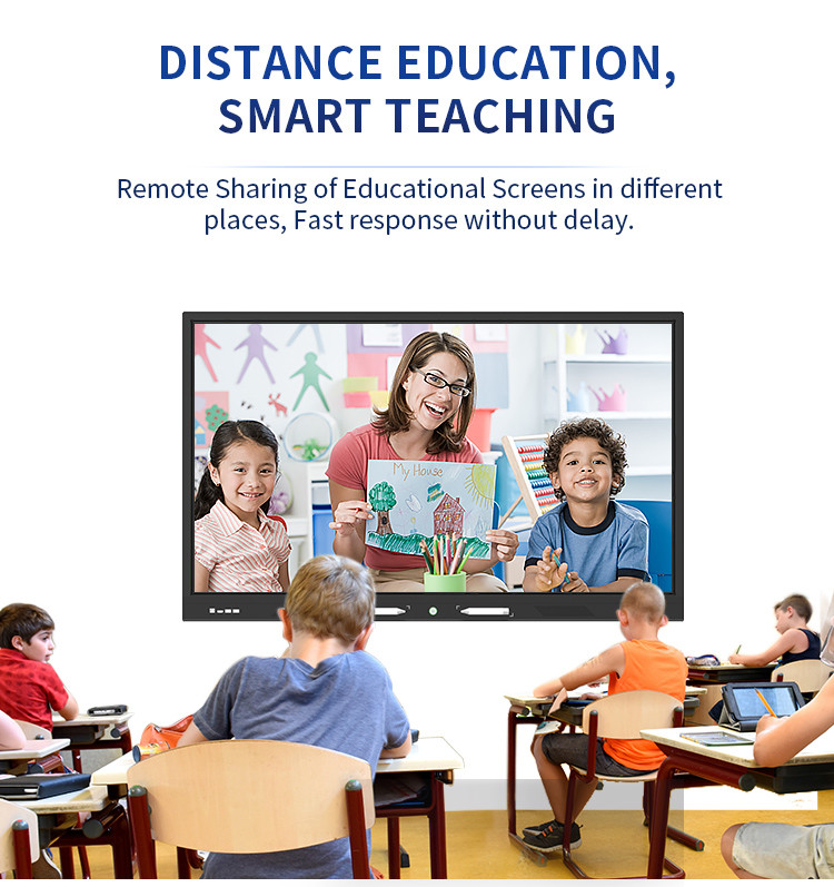 Intelligent 65 Inch Touch Screen Interactive Whiteboards For Schools