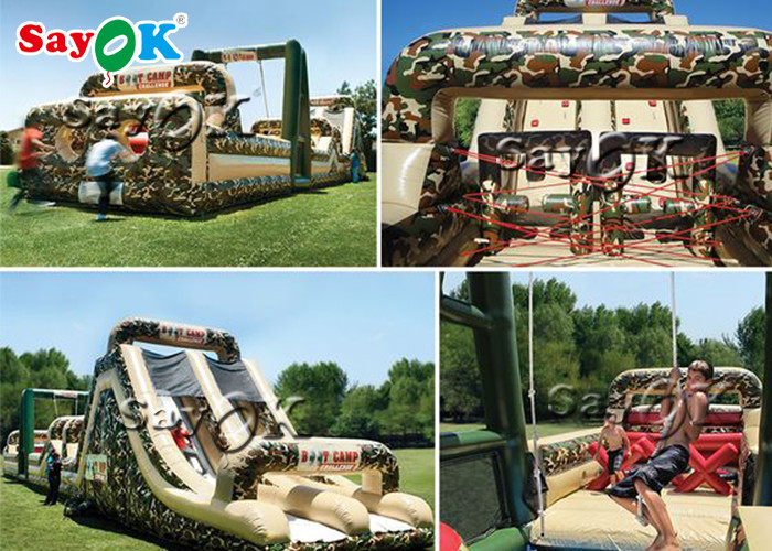 EN14960 PVC Bouncer Inflable Obstacle Course Puncture Proof
