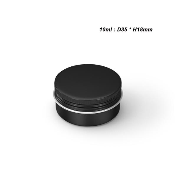 Custom Black Aluminum Candle Tin Metal Case for Solid Scented Candle 6 oz With Lids Food Storage Box Industrial Food