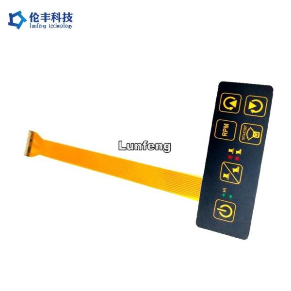 Quality Customized 0.188mm PET Membrane Switch FPC Circuit Matte Surface for sale